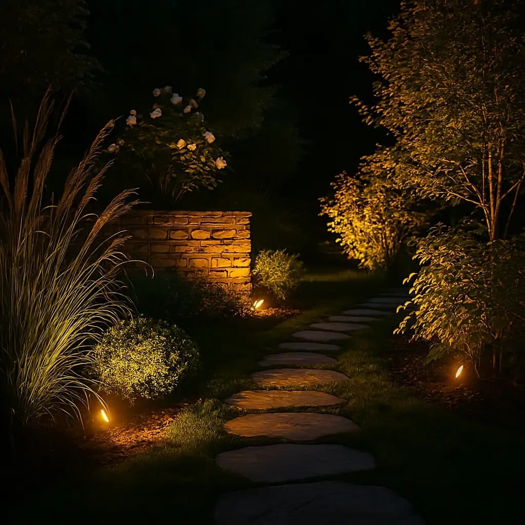 Outdoor Solar Lights with Adjustable Spotlight and Landscape Lighting - Image 2