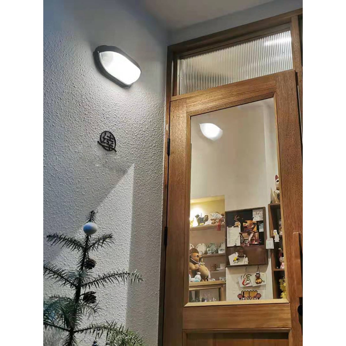 Outdoor Wall Light with Bulkhead Design Oval Eyelid Cover and Industrial Nautical Style - Image 16