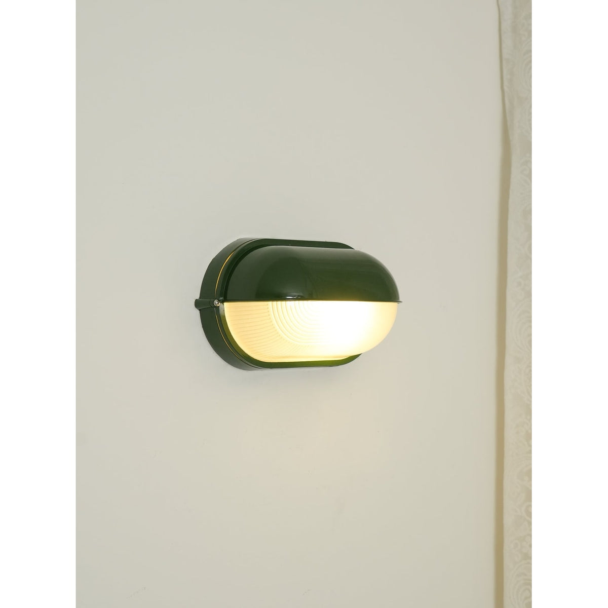 Outdoor Wall Light with Bulkhead Design Oval Eyelid Cover and Industrial Nautical Style - Image 27