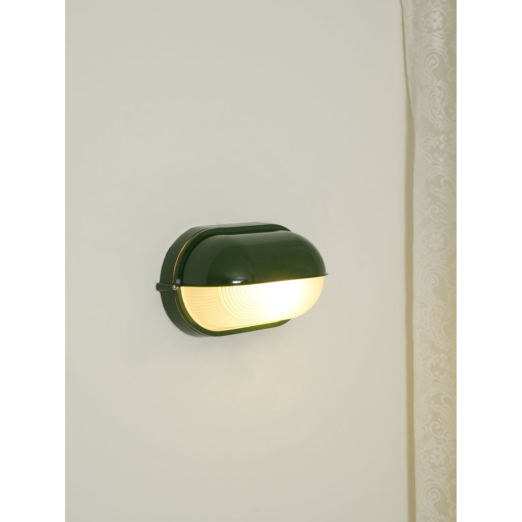 Outdoor Wall Light with Bulkhead Design Oval Eyelid Cover and Industrial Nautical Style - Image 28
