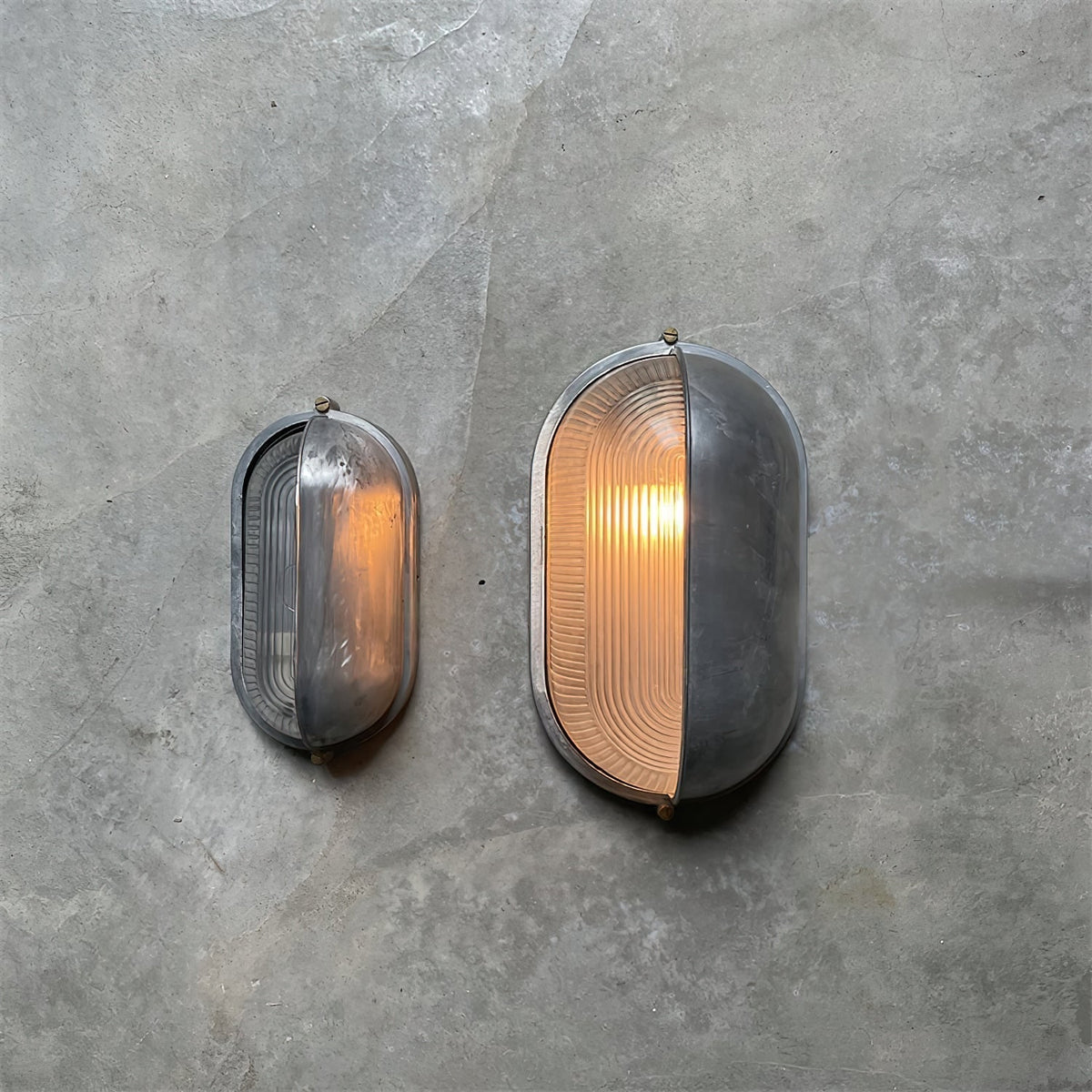 Outdoor Wall Light with Bulkhead Design Oval Eyelid Cover and Industrial Nautical Style - Image 41