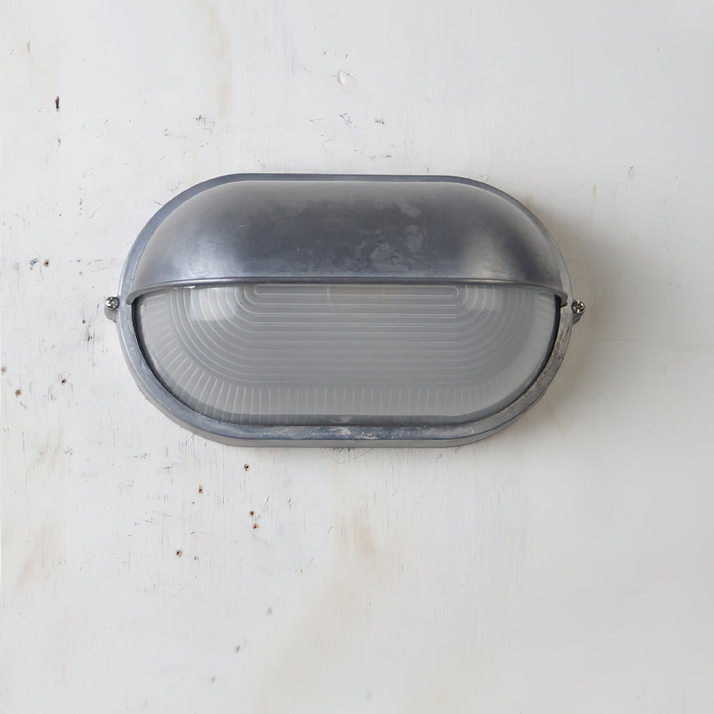 Outdoor Wall Light with Bulkhead Design Oval Eyelid Cover and Industrial Nautical Style - Image 45