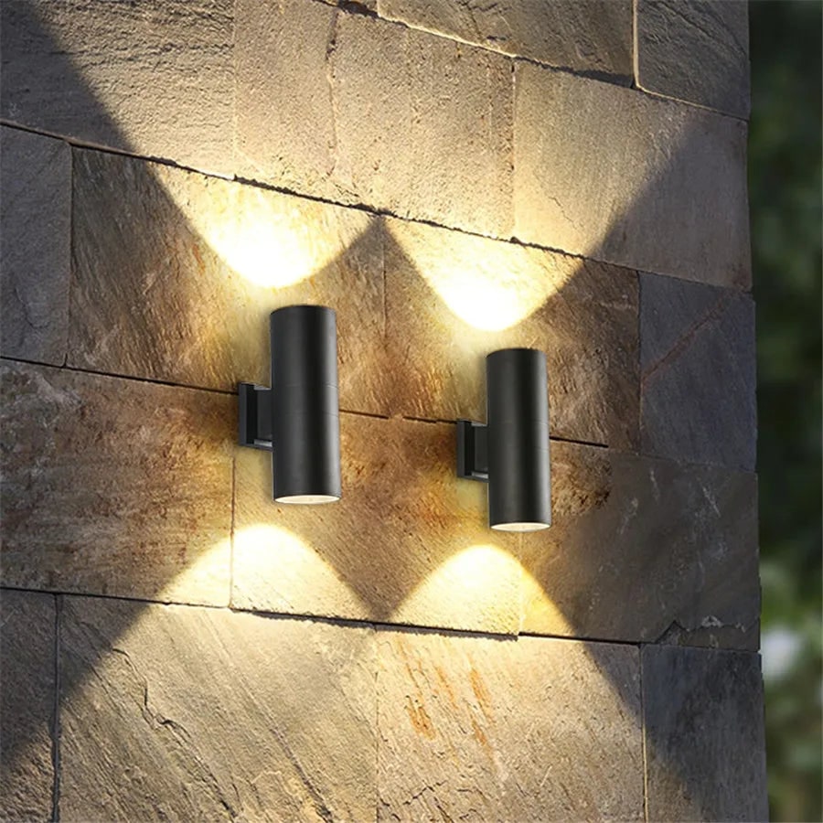 Outdoor Wall Light with Up and Down LED Illumination and Aluminum Sconce - Image 5