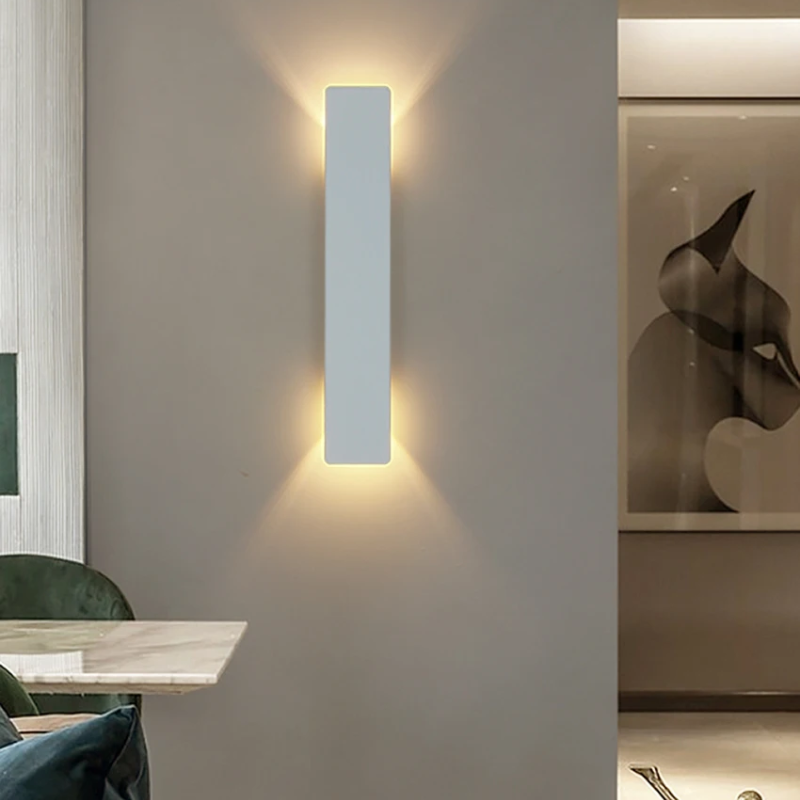 Outdoor Wall Sconce LED Light with Up and Down Glow Modern Linear Design - Image 5