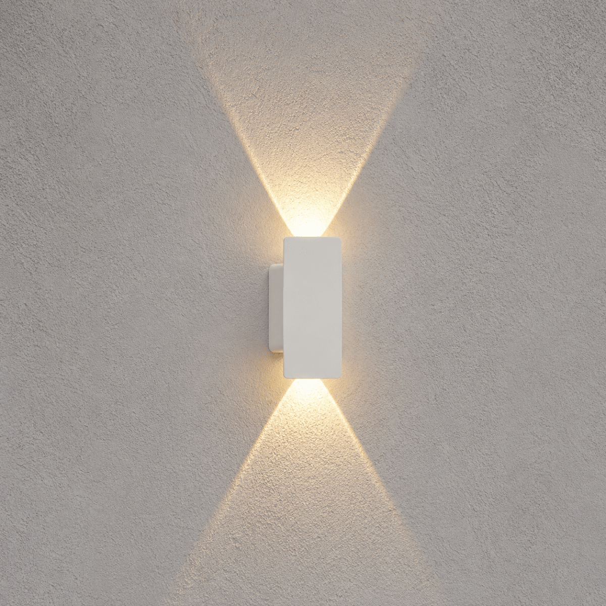 Outdoor Wall Sconce with LED Up and Down Lighting in Slim Rectangular Design - Image 6
