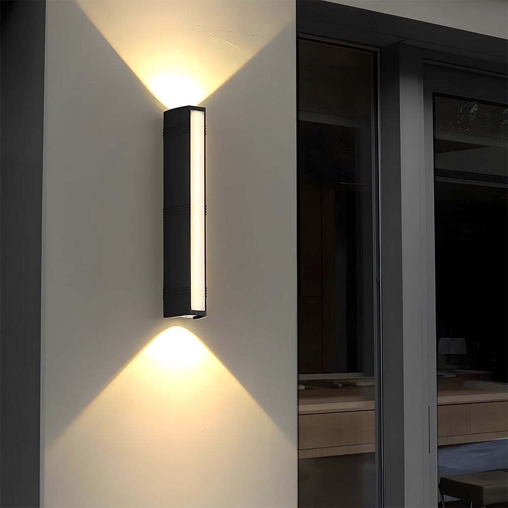Outdoor Wall Sconce with LED Up and Down Lighting Modern Weather-Resistant - Image 10