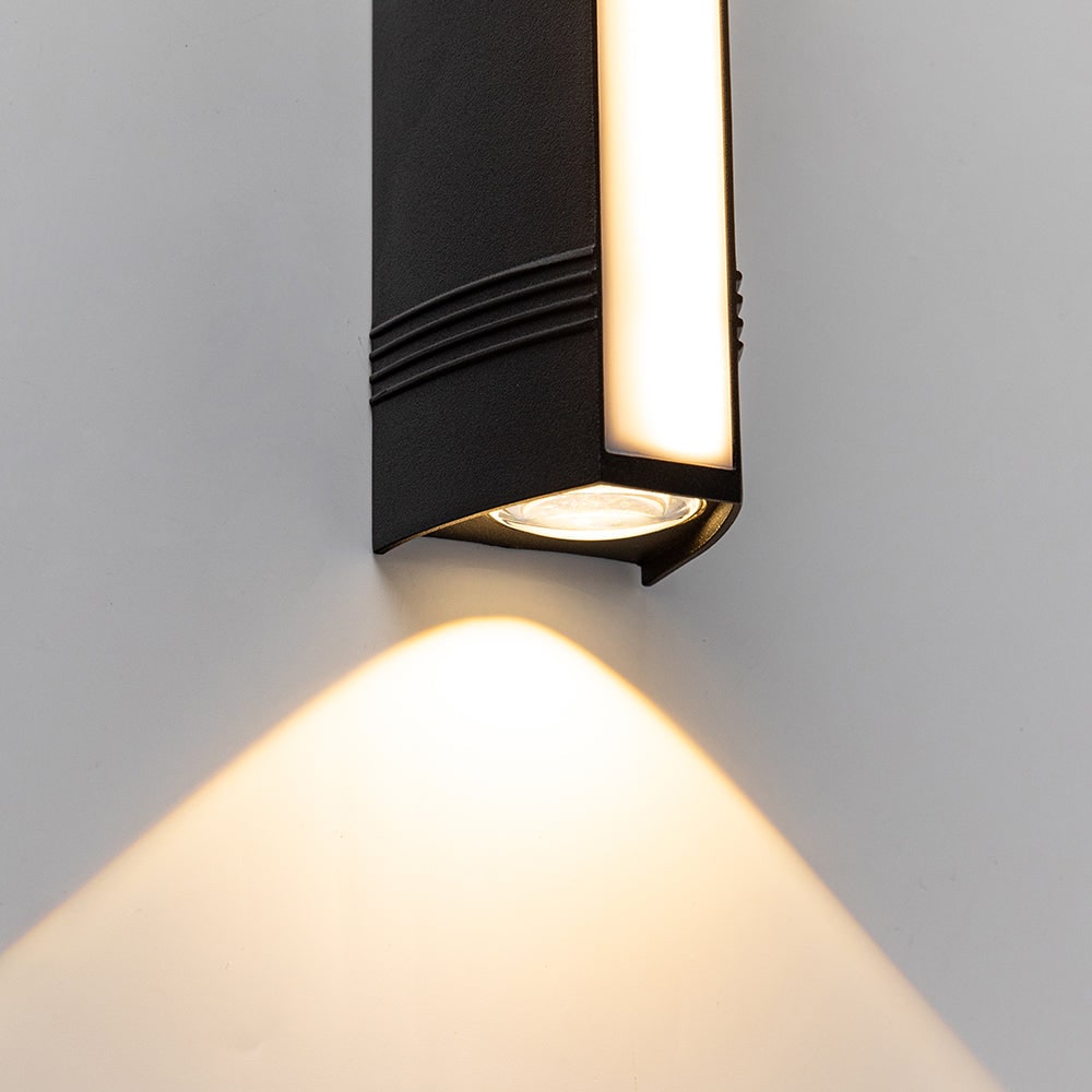 Outdoor Wall Sconce with LED Up and Down Lighting Modern Weather-Resistant - Image 14