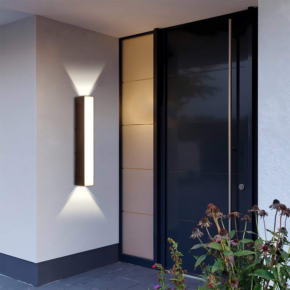 Outdoor Wall Sconce with LED Up and Down Lighting Modern Weather-Resistant - Image 6