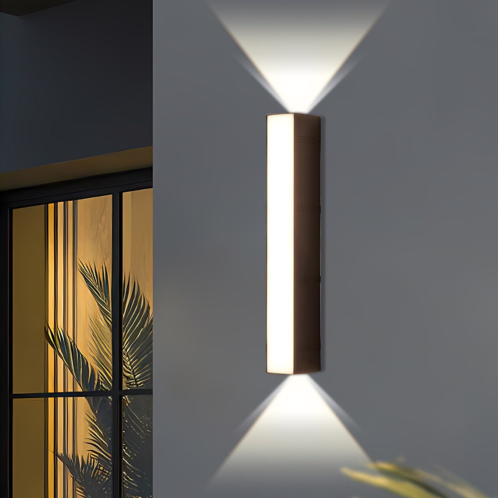 Outdoor Wall Sconce with LED Up and Down Lighting Modern Weather-Resistant - Image 7