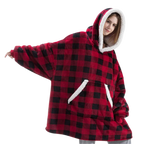 Coperta con cappuccio oversize con tasca per adulti