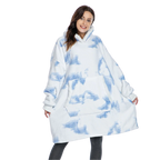 Coperta con cappuccio oversize con tasca per adulti