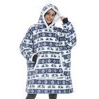 Coperta con cappuccio oversize con tasca per adulti