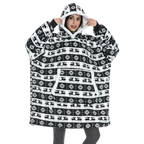 Coperta con cappuccio oversize con tasca per adulti