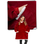 Coperta con cappuccio oversize con tasca per adulti