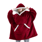 Coperta con cappuccio oversize con tasca per adulti