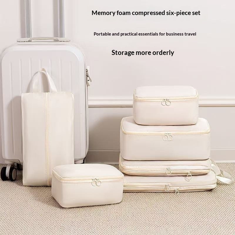 Packing Cubes for Travel with Compression Luggage Organizer Bags and Zippered Shoe Storage - Image 10