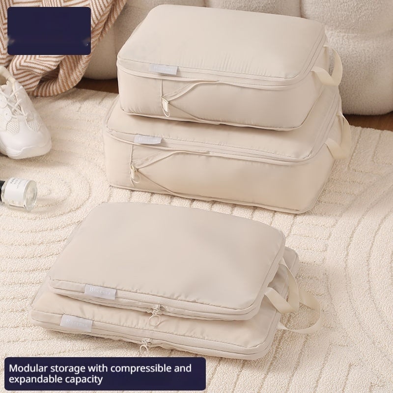 Packing Cubes for Travel with Compression Luggage Organizer Bags and Zippered Shoe Storage - Image 8