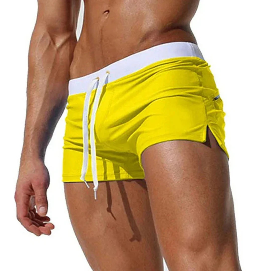 Paolo | Boxer Mare Uomo Asciugatura Rapida Giallo