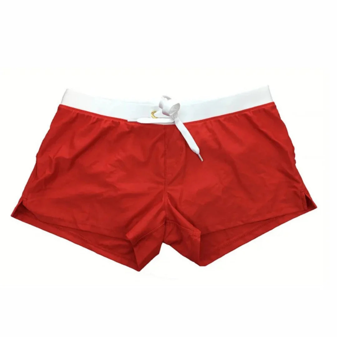 Paolo | Boxer Mare Uomo Asciugatura Rapida Rosso