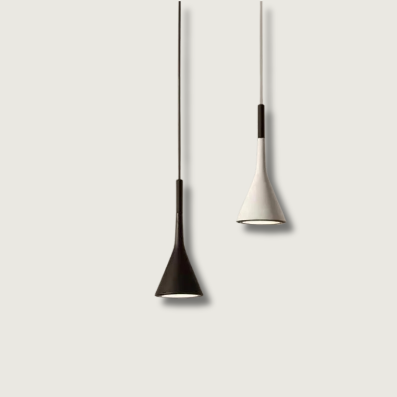 Pendant Light Fixture with Adjustable Cord Minimalist Cone Shade Modern Ceiling Lamp - Image 1