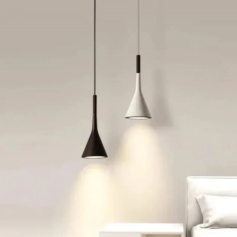 Pendant Light Fixture with Adjustable Cord Minimalist Cone Shade Modern Ceiling Lamp - Image 2