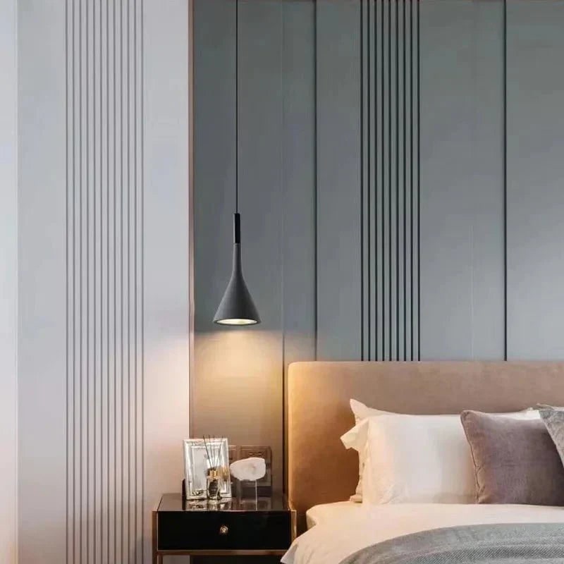 Pendant Light Fixture with Adjustable Cord Minimalist Cone Shade Modern Ceiling Lamp - Image 4