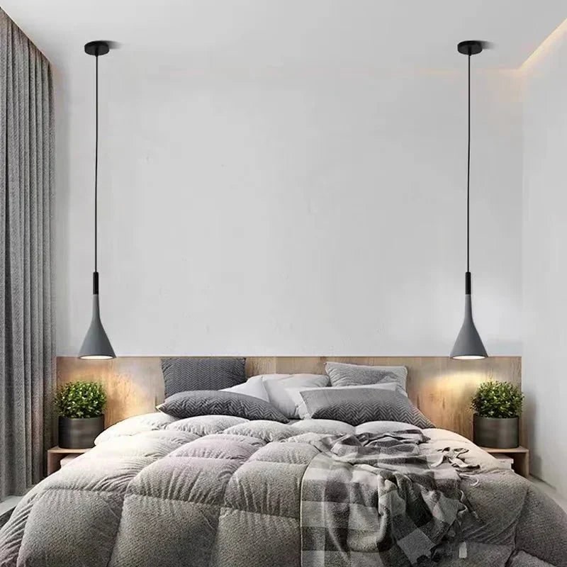 Pendant Light Fixture with Adjustable Cord Minimalist Cone Shade Modern Ceiling Lamp - Image 6