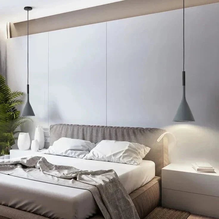 Pendant Light Fixture with Adjustable Cord Minimalist Cone Shade Modern Ceiling Lamp - Image 7