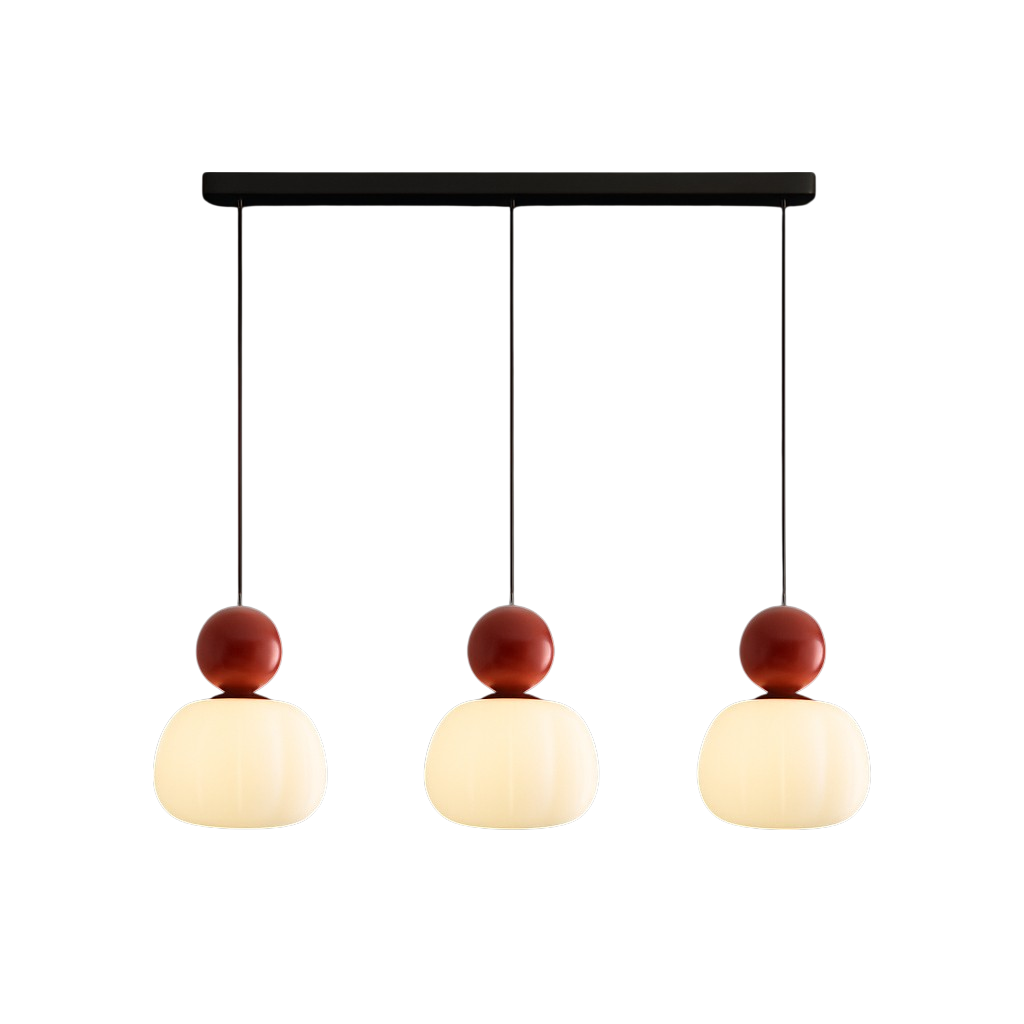 Pendant Light with Translucent Shade and Spherical Accent for Kitchen Living Room - Image 11