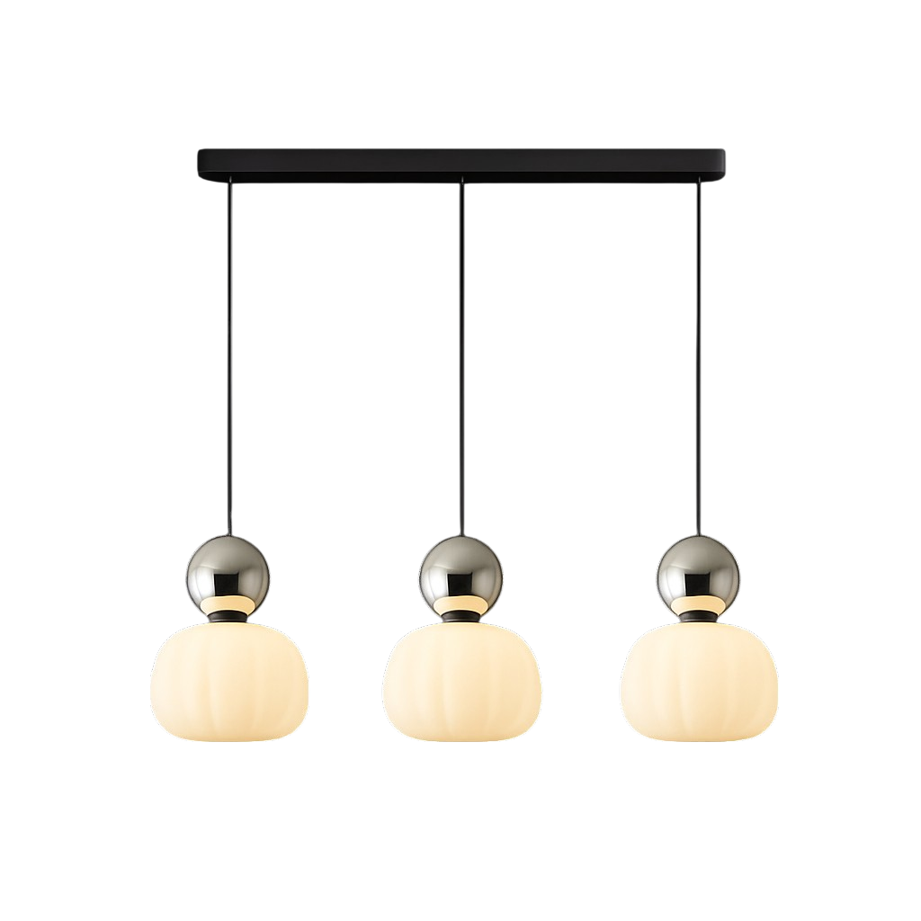 Pendant Light with Translucent Shade and Spherical Accent for Kitchen Living Room - Image 13