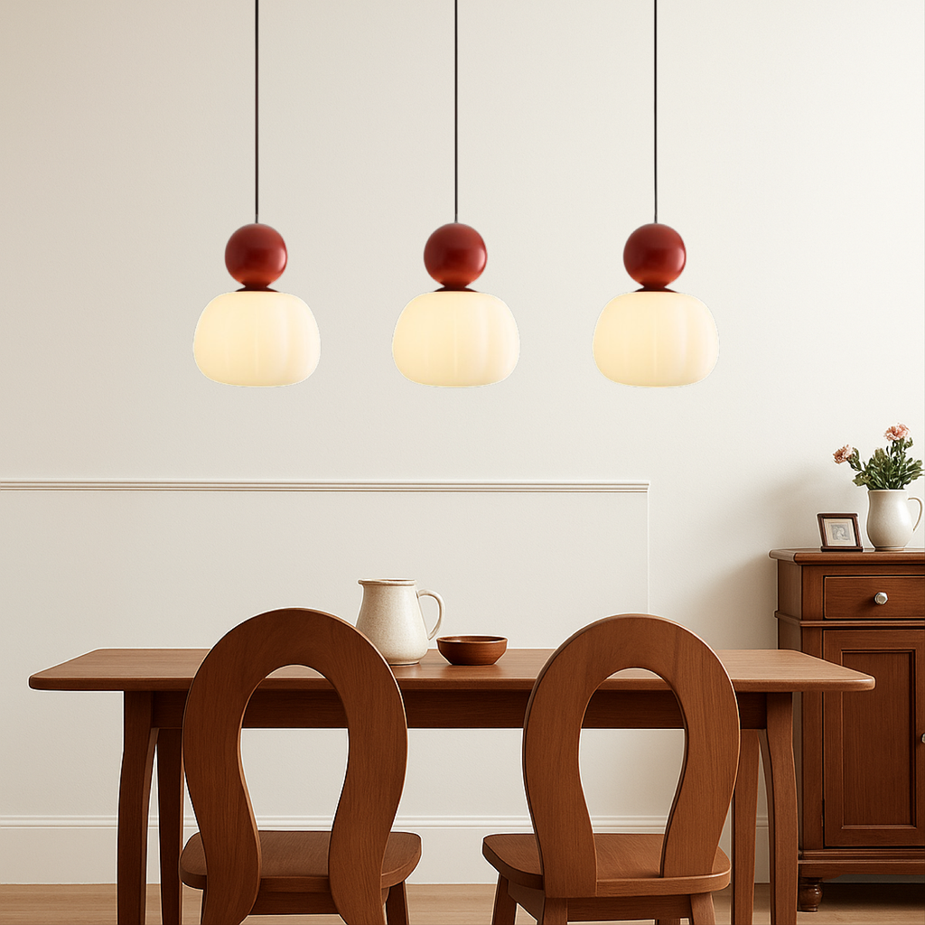 Pendant Light with Translucent Shade and Spherical Accent for Kitchen Living Room - Image 5
