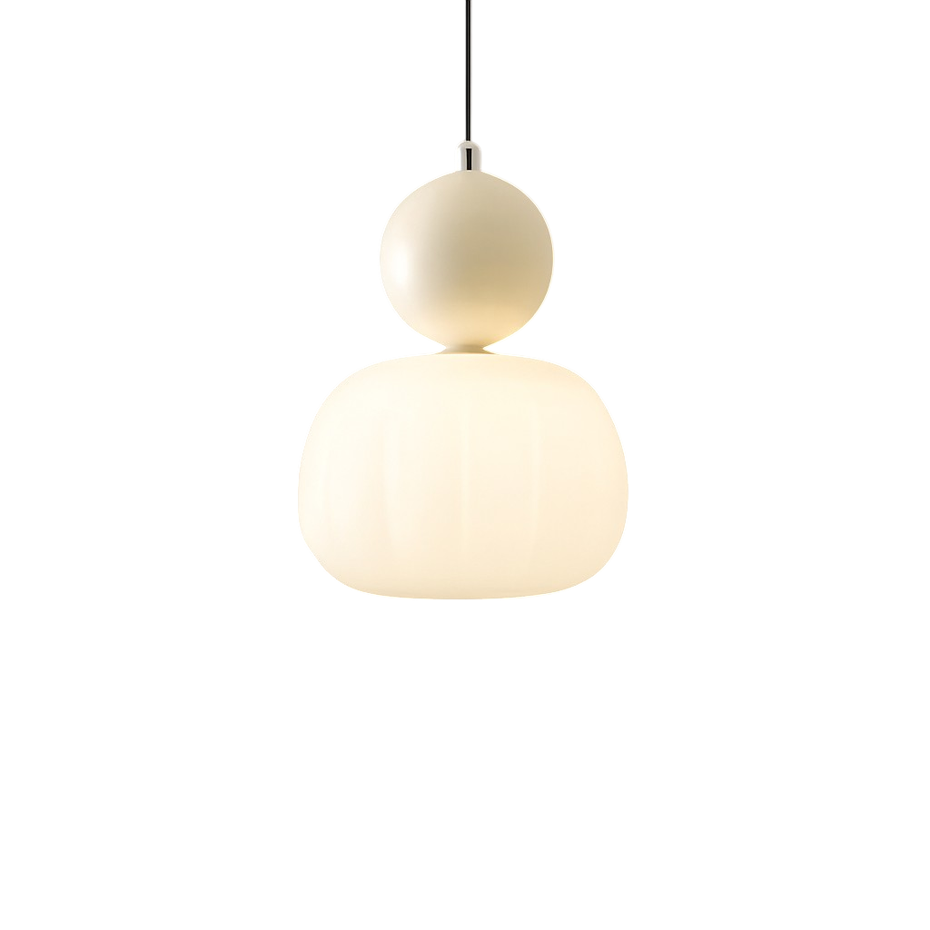 Pendant Light with Translucent Shade and Spherical Accent for Kitchen Living Room - Image 9