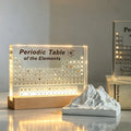 Periodic Table Display with Real Element Samples and LED Illuminated Acrylic Base - Image 1
