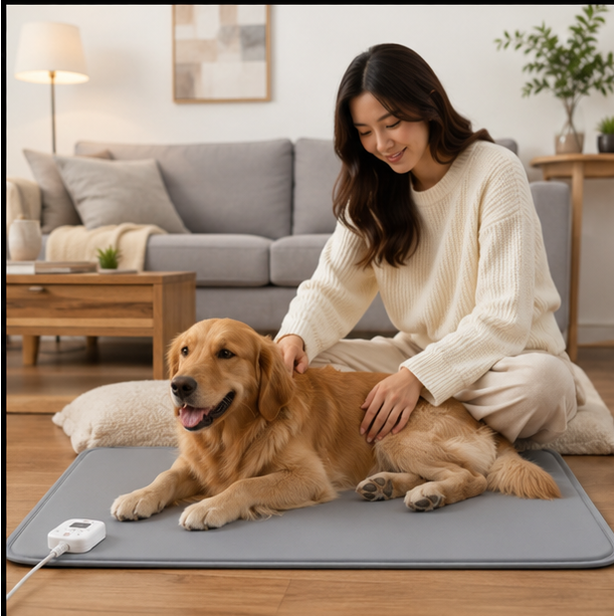 Pet Heating Pad Electric Heated Dog and Cat Bed Mat with Waterproof Fabric - Image 10