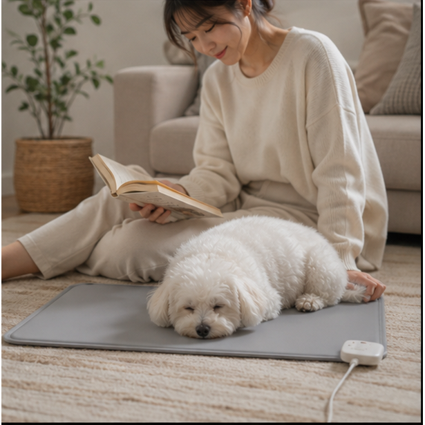 Pet Heating Pad Electric Heated Dog and Cat Bed Mat with Waterproof Fabric - Image 12
