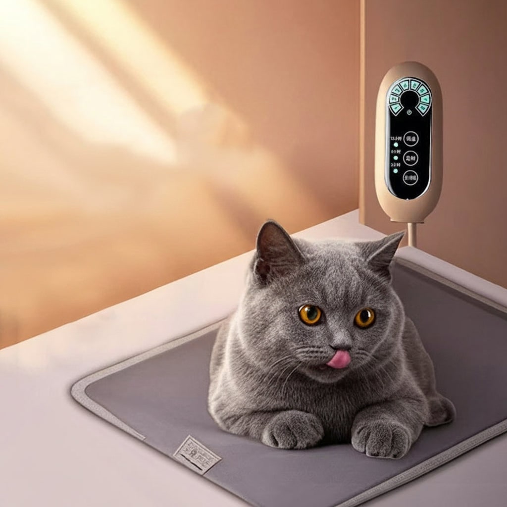 Pet Heating Pad Electric Heated Dog and Cat Bed Mat with Waterproof Fabric - Image 2
