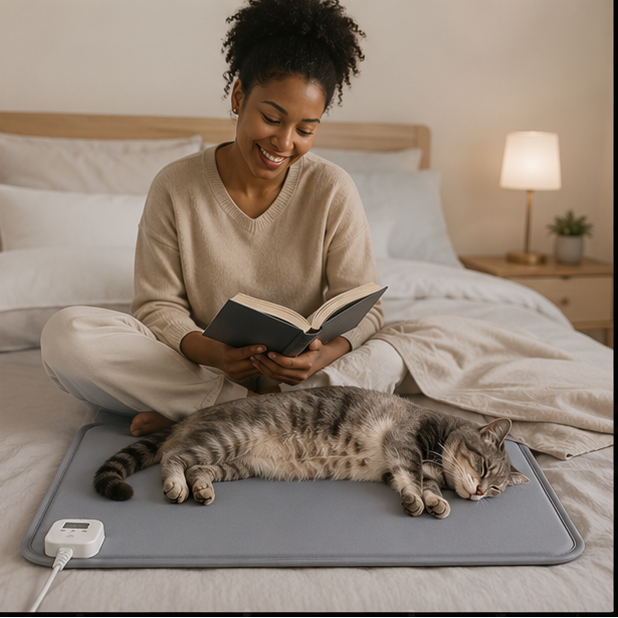 Pet Heating Pad Electric Heated Dog and Cat Bed Mat with Waterproof Fabric - Image 6