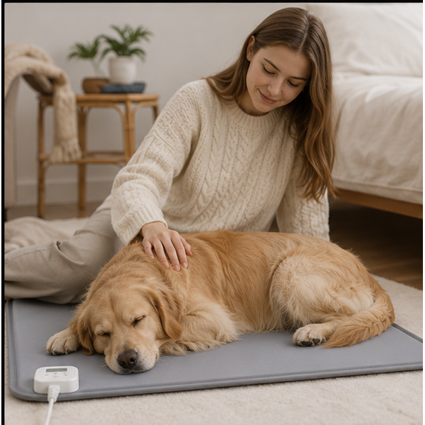 Pet Heating Pad Electric Heated Dog and Cat Bed Mat with Waterproof Fabric - Image 7
