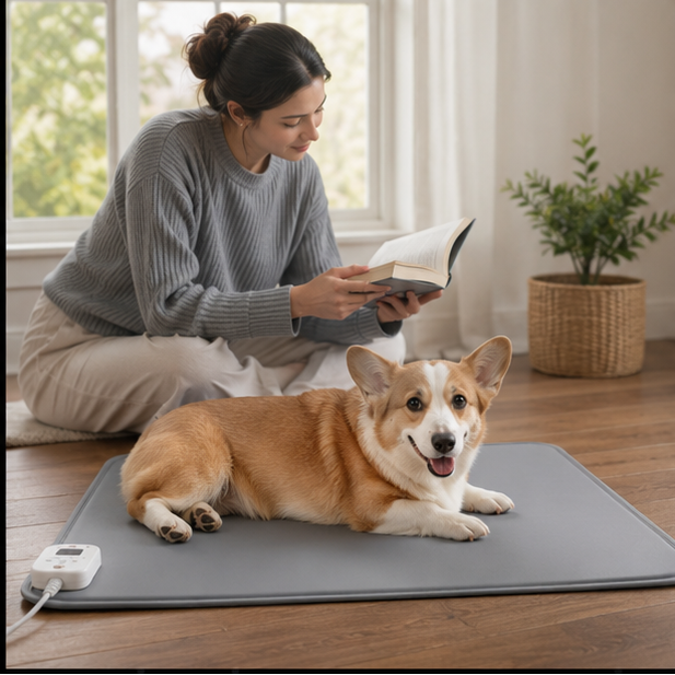 Pet Heating Pad Electric Heated Dog and Cat Bed Mat with Waterproof Fabric - Image 8
