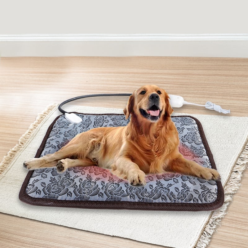 Pet Heating Pad with Waterproof Cord and Temperature Control for Dogs Cats - Image 11
