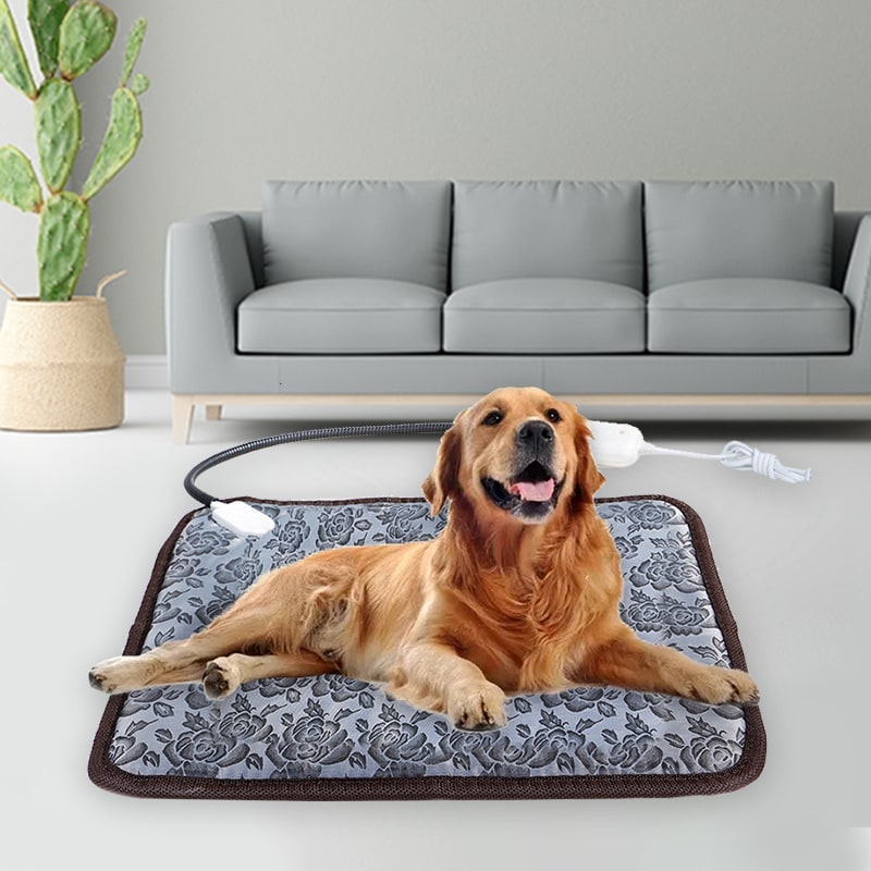 Pet Heating Pad with Waterproof Cord and Temperature Control for Dogs Cats - Image 3
