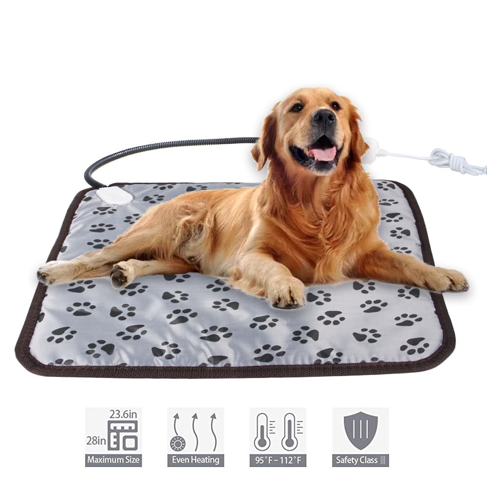 Pet Heating Pad with Waterproof Cord and Temperature Control for Dogs Cats - Image 5