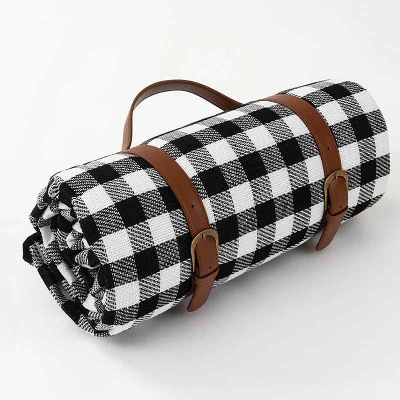 Picnic Blanket with Carrying Strap Waterproof Backing and Foldable Design - Image 11