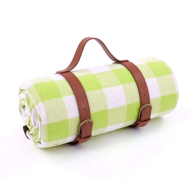 Picnic Blanket with Carrying Strap Waterproof Backing and Foldable Design - Image 8