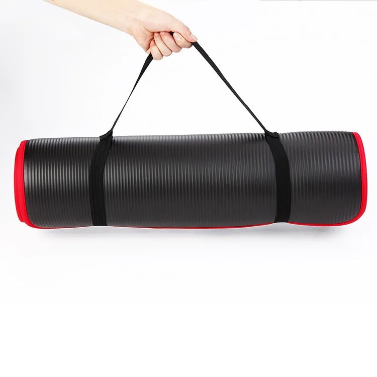 Pilates Exercise Mat with 10mm Thick Foam Cushioning Non-Slip Surface and Fabric Bound Edges - Image 11