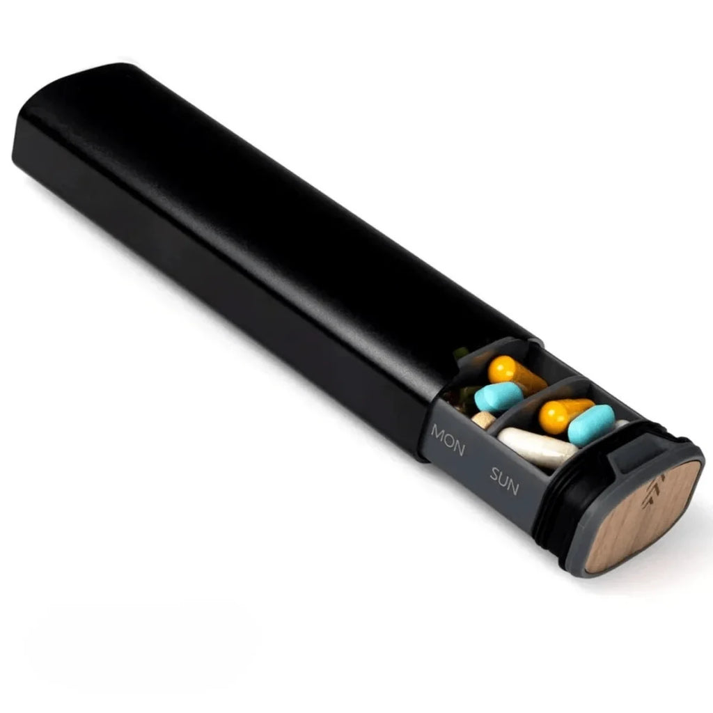 Pill Organizer with 7 Daily Compartments Sliding Tray and Protective Sleeve - Image 9