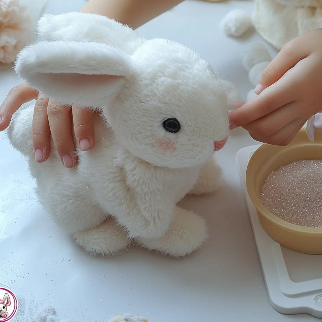 Plush Bunny Toy with Soft Faux Fur Upright Ears and Realistic Details - Image 5