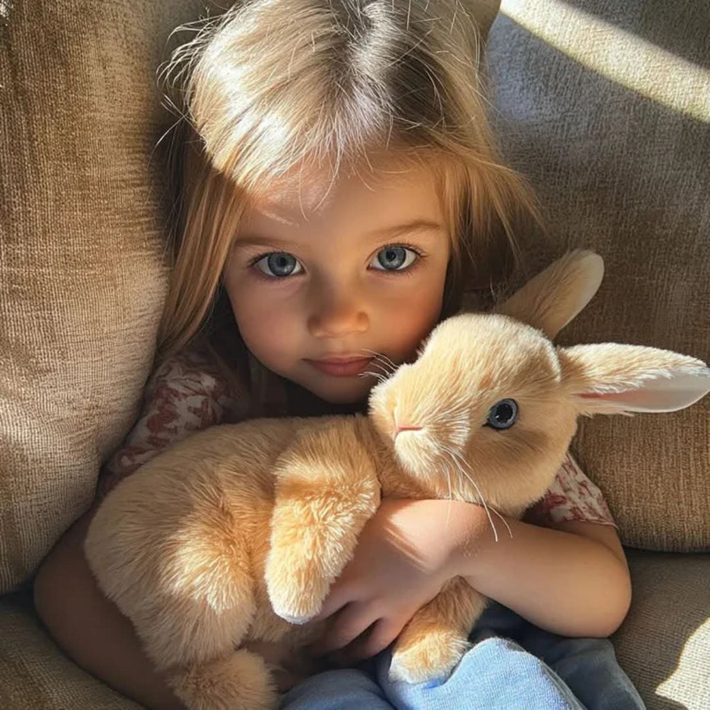Plush Bunny Toy with Soft Faux Fur Upright Ears and Realistic Details - Image 8