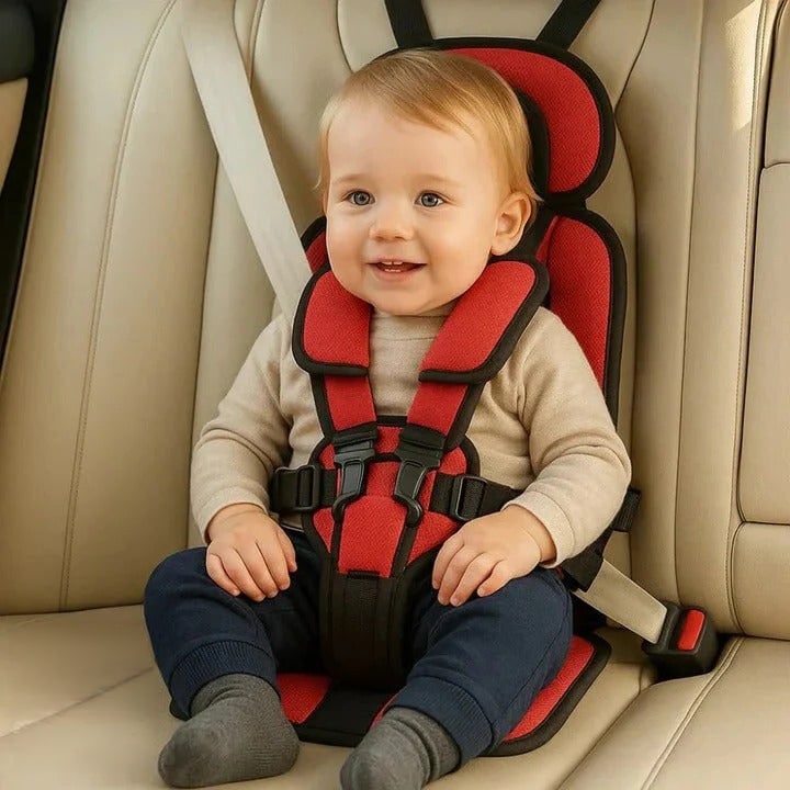 Portable Booster Seat with Five-Point Harness Padded Cushion and Breathable Mesh for Travel - Image 15