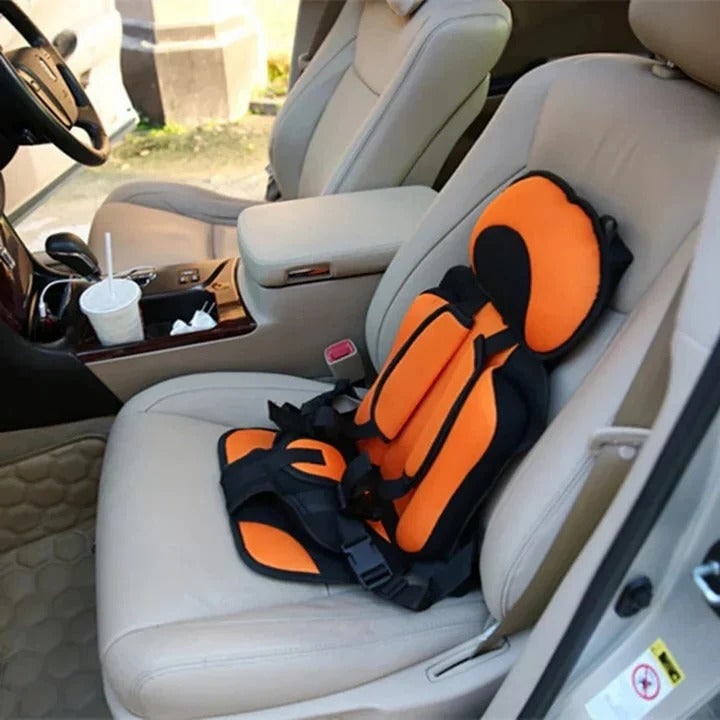 Portable Booster Seat with Five-Point Harness Padded Cushion and Breathable Mesh for Travel - Image 7